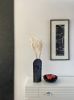 Vase Sleeve Merino Wool Felt Rake Charcoal Tall | Vases & Vessels by Lorraine Tuson