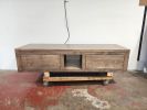 Model #1103 - Custom Floating Double Sink Vanity | Countertop in Furniture by Limitless Woodworking. Item composed of maple wood compatible with mid century modern and contemporary style