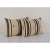 Vintage Hemp Turkish Kilim Pillow, Set of Two Vintage | Sham in Linens & Bedding by Vintage Pillows Store. Item made of cotton with fiber