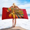 Towel - Solar Burst - Geometric Abstract Sunburst | Work by Eman's Gallery