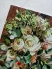 Bridal bouquet painting, Custom wedding flowers portrait | Oil And Acrylic Painting in Paintings by Natart. Item composed of canvas and synthetic