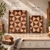 Handmade Serving Tray, Set of 2,  Geometric Scandinavian Decor, Housewarming Gift, | Serveware by Vesta Corte