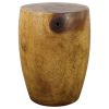 Haussmann® Wood Merlot End Table 15 D x 20 inch High Oak Oil | Tables by Haussmann®