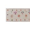 1960s Bird Motfis Pink Suzani Table Runner, Vintage C.Asian | Linens & Bedding by Vintage Pillows Store. Item composed of cotton