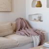 Alaia Sherpa Throw - DUSTY ROSE | Linens & Bedding by HOUSE NO.23