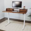 Albright Desk - 54" - Rustic Walnut | Tables by ROMI. Item made of walnut compatible with minimalism and mid century modern style