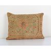 Vintage Turkish Oushak Rug Pillow Cover, Handmade Olivia Gre | Cushion in Pillows by Vintage Pillows Store