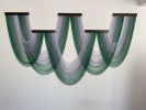 86x48 inches Large Macrame Dip Dye Tapestry Wall Hanging - Boho Chic Home Decor, Handcrafted Statement Piece | Macrame Wall Hanging in Wall Hangings by RavaTapestryArt