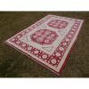 Neutral Soft Colors Large Rug, Muted Wool Rug 6'7'' X 9'9'' | Area Rug in Rugs by Vintage Pillows Store. Item composed of cotton and fiber