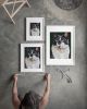 Tuxedo Cat Art Print, Cheerful Whiskered Feline Wall Art, Living Room Painting | Prints in Paintings by The Ugly Cat Studio