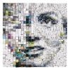 Fading Away #3 - Limited Edition of 20 - 110x110 | Collage in Paintings by Paola Bazz. Item composed of paper in contemporary or eclectic & maximalism style