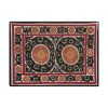 Suzani Wall Hanging Decor - Brown Suzani Table Cloth - Uzbek | Tablecloth in Linens & Bedding by Vintage Pillows Store