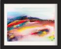 Framed Watercolor Painting, Abstract Art - "Smile" - Inspired by Nat King Cole Song | Paintings by Susi Schuele Art