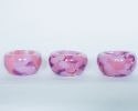 Glass Blown Pink Moon Bowl | Decorative Bowl in Decorative Objects by Maria Ida Designs. Item composed of glass