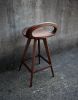 Swiveling Tractor Seat Stool with Low Backrest | Chairs by Marco Bogazzi