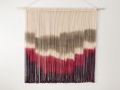Extra Large Hand Dyed Modern Macrame Wall Hanging | Wall Hangings by Love & Fiber. Item composed of cotton and fiber