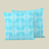 Throw Pillow Jamprang, Turquoise | Pillows by Philomela Textiles & Wallpaper. Item made of fabric