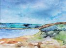 Beyond The Sea | Watercolor Painting in Paintings by Brazen Edwards Artist. Item composed of paper