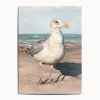 Seagull Art Print, Funny Beach Bird Wall Art, Coastal Decor, Nova Scotia Gull | Prints in Paintings by The Ugly Cat Studio