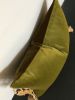 chartreuse silk velvet pillow // chartreuse silk velvet | Pillows by Velvet Fringe