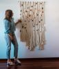 Wall Art Fiber Art | Macrame Wall Hanging in Wall Hangings by Ranran Design by Belen Senra. Item composed of cotton and fiber