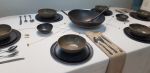 Black Asian Style Dinnerware Set of 23 Pieces | Plate in Dinnerware by YomYomceramic. Item made of ceramic