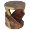 Haussmann® Round Twist End Table 18 in DIA x 20 | Tables by Haussmann®