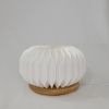 Sphere M - modern origami table lamp, accent desk lamp | Lamps by Studio Pleat. Item composed of wood and paper in minimalism or contemporary style