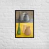 Framed Print - Skins - Dyptich Tonal Still Life Vessels | Work by Eman's Gallery