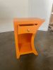 Reversible Side Table - Left Handed - Tangerine Paint | Tables by Dust Furniture