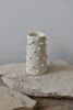 Spikes White Ceramic Vase II | Vases & Vessels by OWO Ceramics. Item made of ceramic