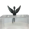 Black Patina Large Angel figure 4.75 inch | Sculptures by YENNY COCQ