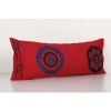 Turkish Suzani Red Cushion Cover, Suzani Bedding Pillow Case | Pillows by Vintage Pillows Store