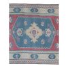 Vintage Anatolian Oushak Kars Handwoven Distressed Area Rug | Rugs by Vintage Pillows Store. Item made of cotton & fiber