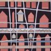 Little Pink Huts | Paintings by Sorelle Gallery. Item composed of canvas