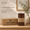 Handmade Mahogany Wooden Vase, Modern Marquetry Decor, Scandinavian Minimalist Home Accent, Housewarming Gift | Vases & Vessels by Vesta Corte
