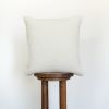 Off-White Curly Sheepskin Pillow 18x18 | Pillows by Vantage Design
