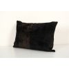Black Handloom Ikat Pillow, Silk Velvet Lumbar Pillow | Cushion in Pillows by Vintage Pillows Store. Item composed of cotton