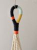 Modern Color Block Macrame Plant Hanger – 42” Handmade Boho Hanging Planter | Plants & Landscape by Freefille