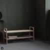 Storage wooden bench, Mid century modern bench | Benches & Ottomans by Plywood Project. Item composed of oak wood compatible with minimalism and mid century modern style