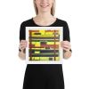 Framed Print - City in Grids - Geometric Abstract Urban | Work by Eman's Gallery