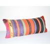 10" X 24" Ethnic Wool Home Decor Turkish Lumbar Kilim Pillow | Sham in Linens & Bedding by Vintage Pillows Store. Item composed of fabric
