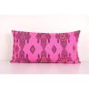 Pink Kingsize Turkish Kilim Pillow Cover, Vintage Wool Beddi | Cushion in Pillows by Vintage Pillows Store