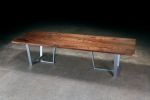 Straight Edge Black Walnut Dining Table | Tables by Urban Lumber Co.. Item made of wood with steel