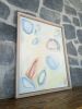 MEMORIES #1, Original Framed Painting on Canvas Paper | Oil And Acrylic Painting in Paintings by Damaris Kovach. Item made of canvas works with minimalism & mid century modern style