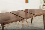 Walnut Extendable Oval Dining Table "The Payne" (Quick Ship/ | Tables by MODERNCRE8VE. Item composed of walnut