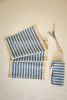Oh! Stripes (Blue) Block Print Table Runner | Linens & Bedding by Ninéh