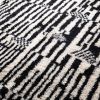 Handmade black and white moroccan beni ourain rug | Area Rug in Rugs by Benicarpets