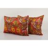 Set of Two Soft Lumbar Cover, Pair Velvet Pillow Cover | Sham in Linens & Bedding by Vintage Pillows Store. Item composed of cotton and fiber