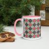 Pink Green African Pattern Coffee Mug | Drinkware by Reflektion Design